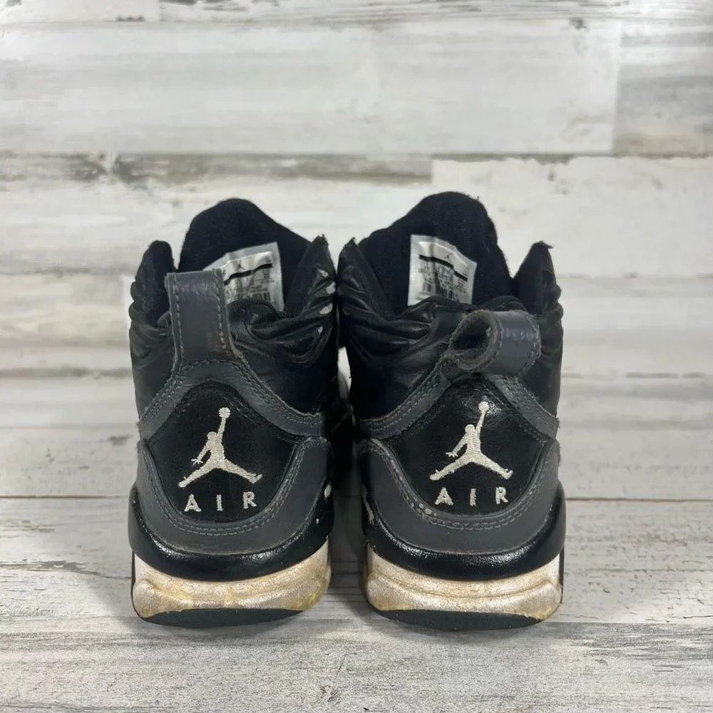 Nike‎ Jordan Flight Kid's Sneakers 654262-005 Black Lace Up Size 4Y
